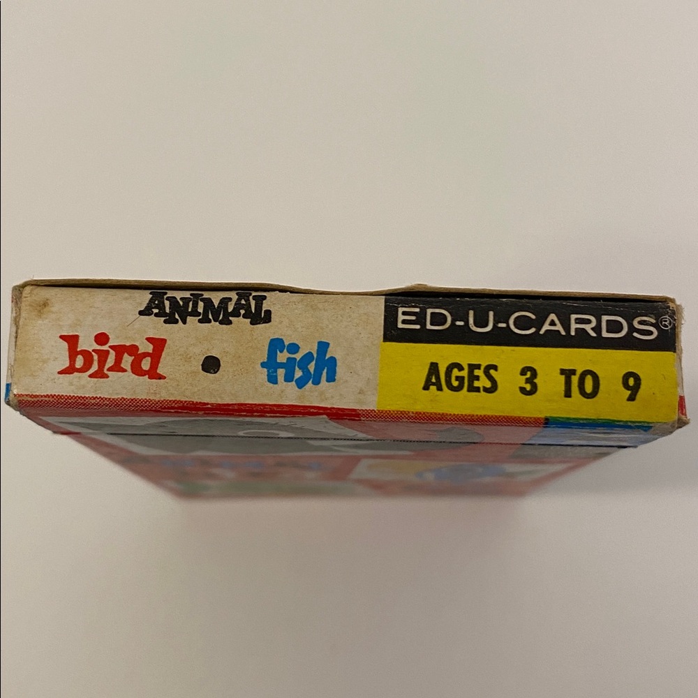 Vintage 1959 Card Game By Ed-U-Cards Bird Fish Animal 33 Cards Read Description - Picture 10 of 13